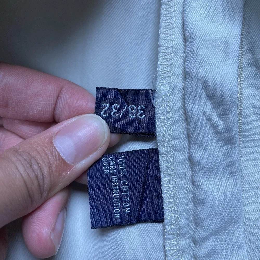 Polo by Ralph Lauren Hammond Pants (35x31.5) Cuffed Pleated Beige Old Money